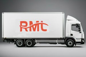 mockup-truck-with-a-white-body-side-view-free-photo